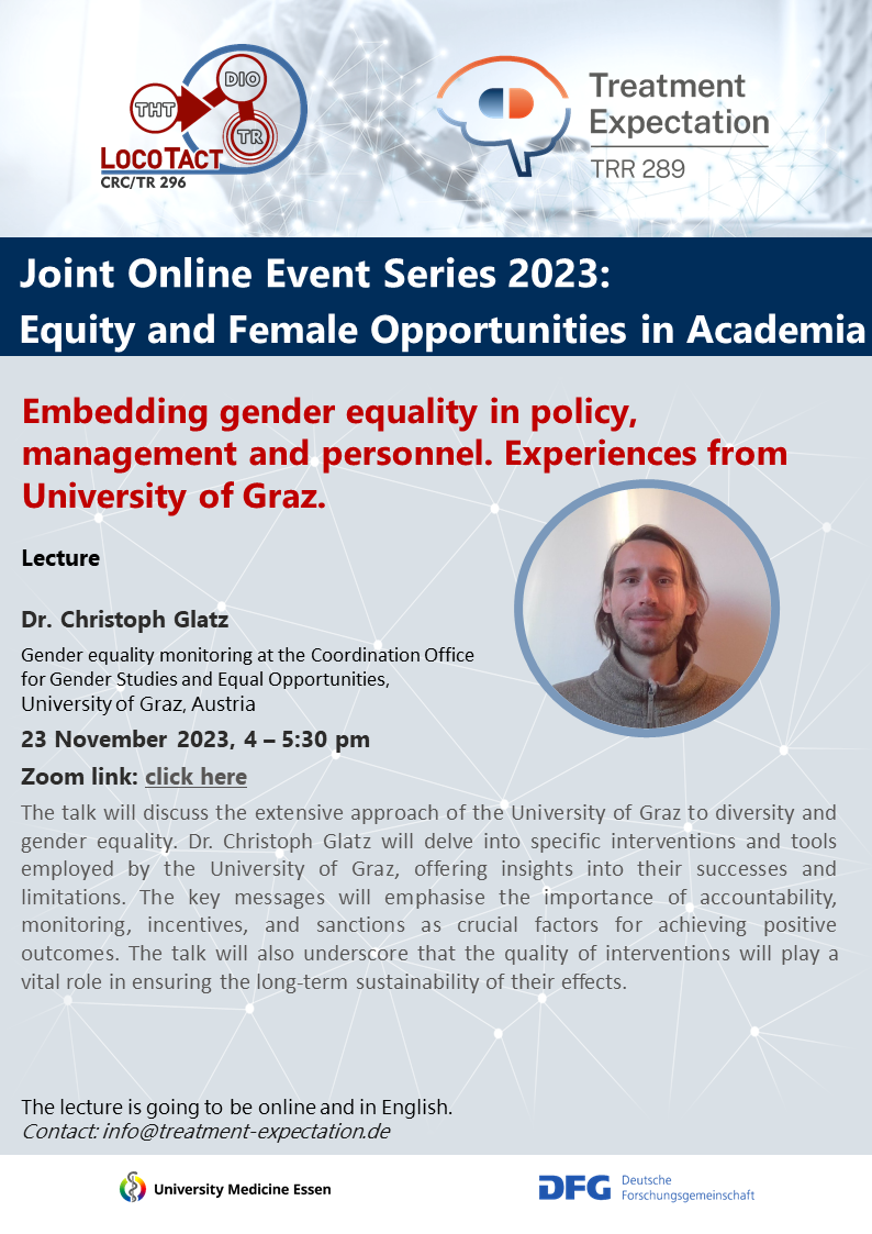 Joint Online Event Series 2023 - Embedding gender equality in policy, management and personnel - Titelbild